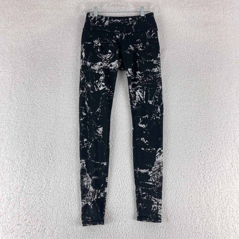 Alo Yoga Airbrush‎ Leggings Womens Size XS Black Pull On Stretch Gym Athletic